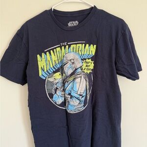 Star Wars Mandalorian Navy T-Shirt